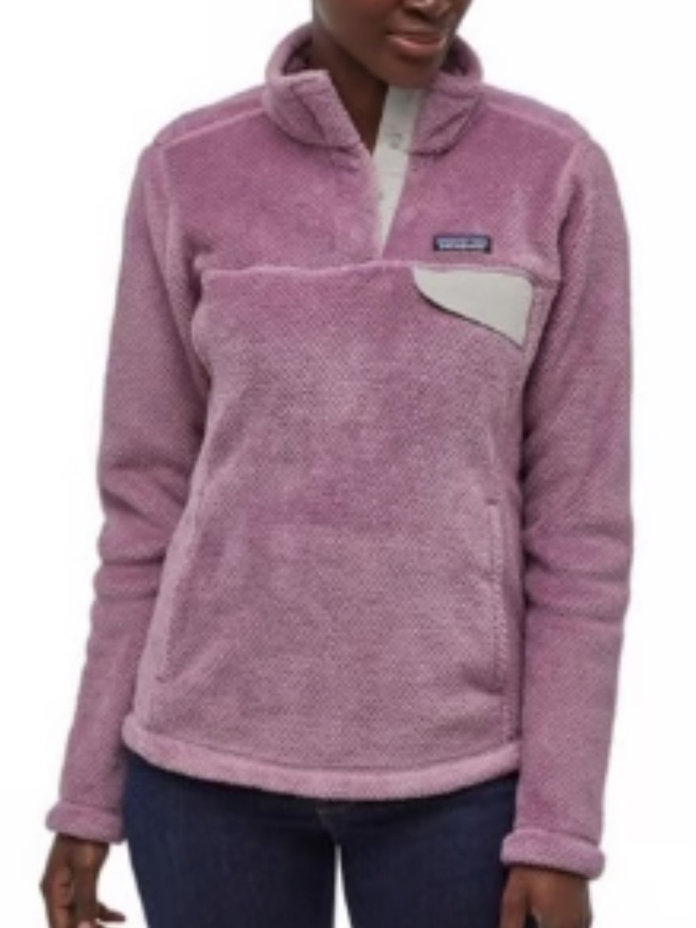 Patagonia Re-Tool Snap-T Lavender Fleece Polartec Pullover